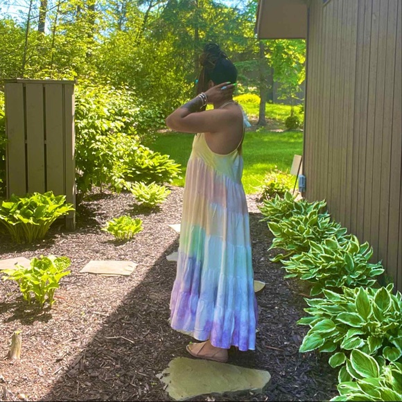 LAST ONE Rainbow Color Block Maxi - Picture 4 of 8